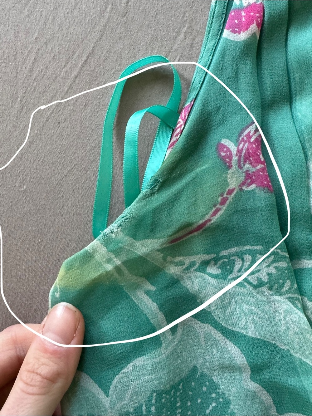 Anthropologie Odille Sleeveless Silk Hibiscus Summer Dress - Picture 6 of 7